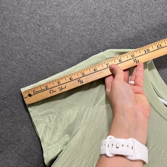 Cuddl Duds Softwear with Stretch Crew-Neck Top Herbal Green, Medium - Picture 5 of 8